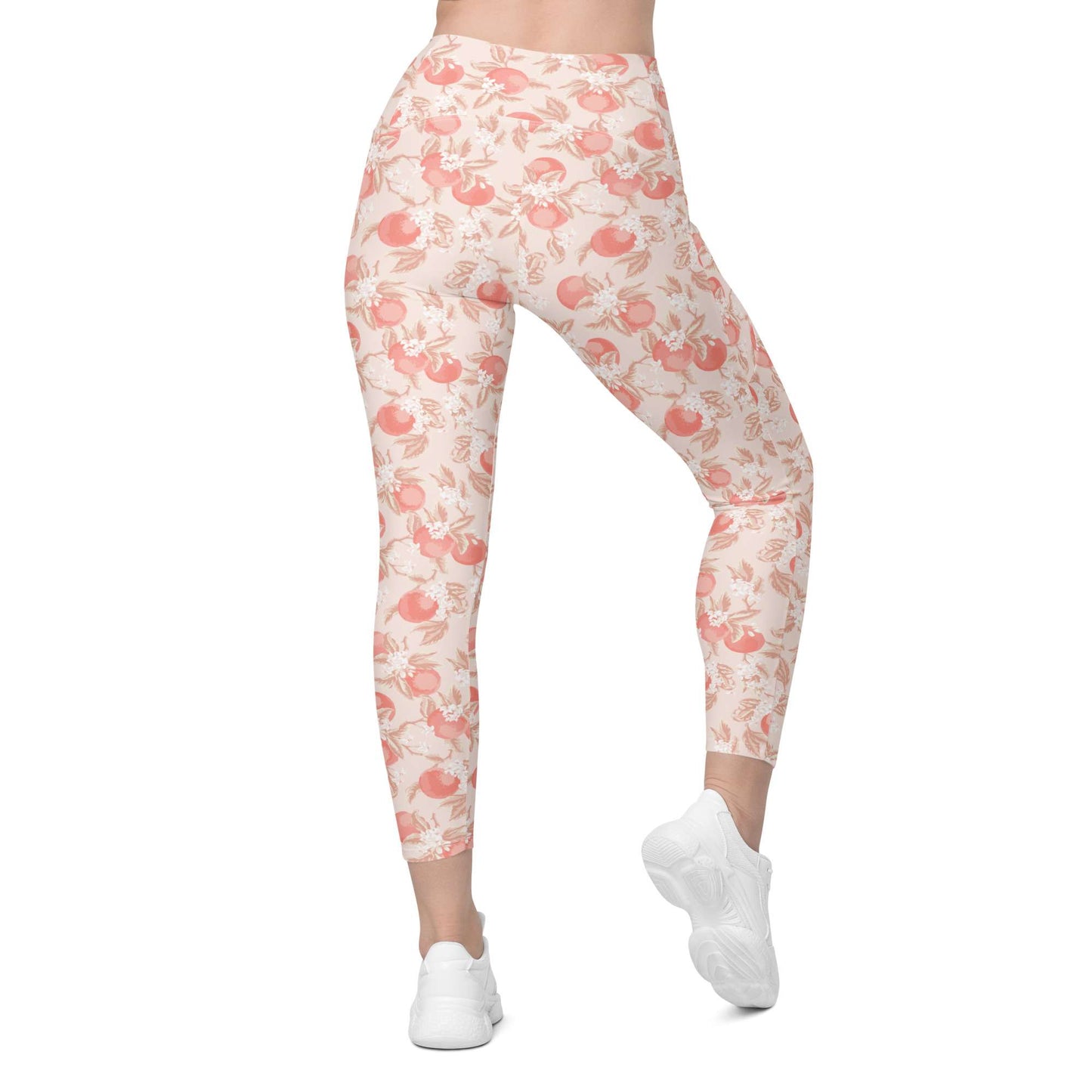 Leggings with red floral pattern on a white background Artistic Ditsy Floral Print Leggings with Pockets Activewear Artistic Stylized Ditsy Floral Pattern with Blue and Orange Botanical Motifs Leggings with Pockets Activewear Shop Artistic Ditsy Floral Print Leggings with Pockets, designed for bold outfits, flexible movement, and convenient everyday storage.