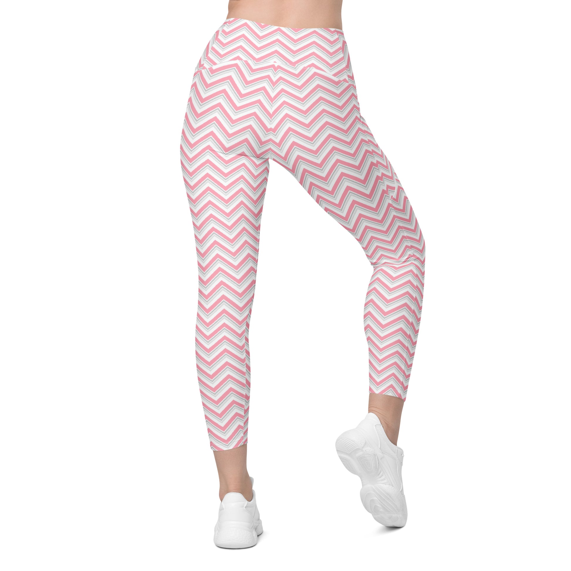Buy Pink Chevron ZigZag Print Leggings with Pockets Activewear Online Shop Pink Chevron ZigZag Print Leggings with Pockets Activewear, designed for bold style, flexible comfort, and everyday movement. Refresh your gym wardrobe with Pink Chevron ZigZag Print Leggings with Pockets Activewear—where statement style meets practical comfort. Purchase Pink Chevron ZigZag Print Leggings with Pockets Activewear for workouts, errands, and all-day comfort with a vibrant edge.