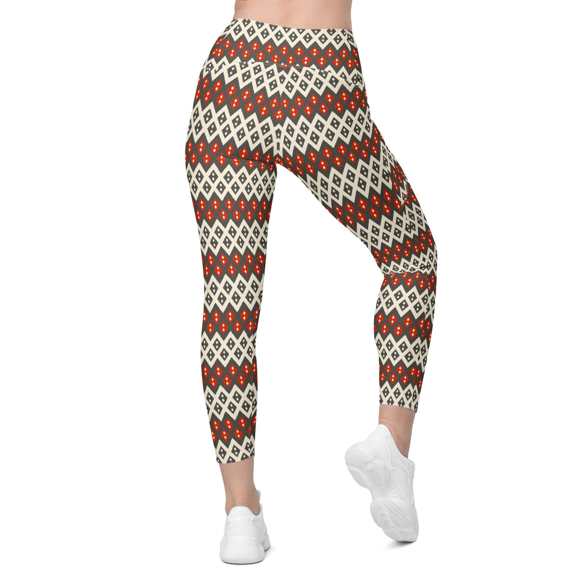 Shop online Geometric Diamond Pattern Leggings with Pockets Activewear, designed for standout workouts, everyday comfort and casual wear essentials. Elevate your routine in Geometric Diamond Pattern Leggings with Pockets Activewear—where eye-catching design meets practical comfort. Buy Geometric Diamond Pattern Leggings with Pockets Activewear for bold style, flexible comfort, and convenient storage on every move.