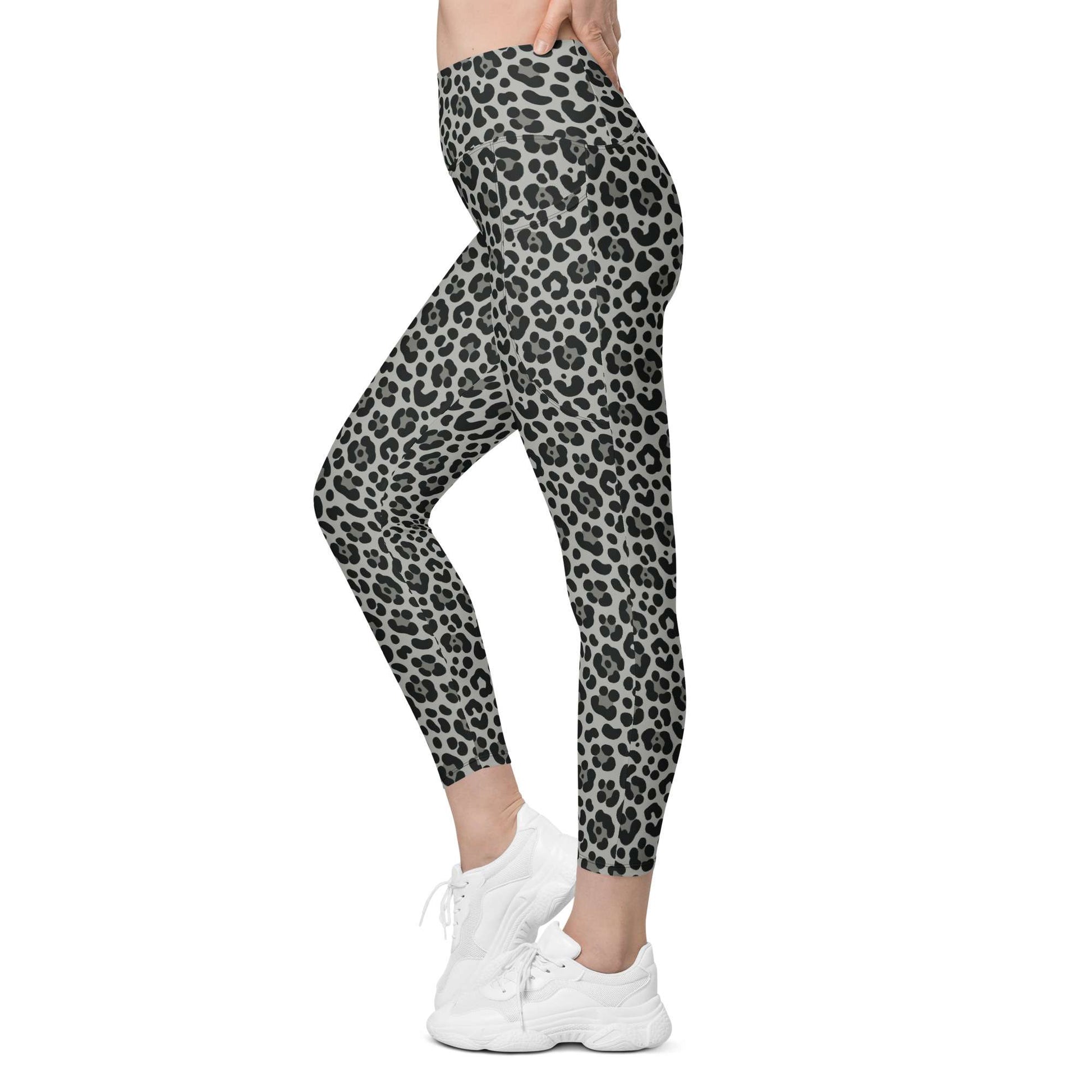 Bold Snow Leopard Pattern Leggings with Pockets Activewear combine statement style, soft stretch comfort, and handy storage for workouts or everyday wear. Shop Bold Snow Leopard Pattern Leggings with Pockets for a fierce, comfortable fit, functional storage, and standout active-to-street style. Buy Bold Snow Leopard Pattern Leggings with Pockets, designed for flexible movement, everyday comfort, and eye-catching confidence.