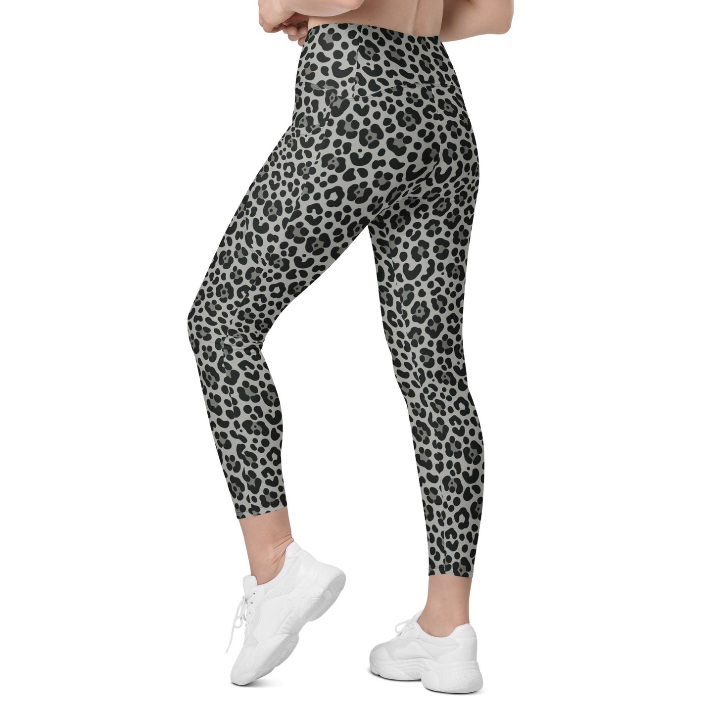 Bold Snow Leopard Pattern Leggings with Pockets Activewear combine statement style, soft stretch comfort, and handy storage for workouts or everyday wear. Shop Bold Snow Leopard Pattern Leggings with Pockets for a fierce, comfortable fit, functional storage, and standout active-to-street style. Buy Bold Snow Leopard Pattern Leggings with Pockets, designed for flexible movement, everyday comfort, and eye-catching confidence.