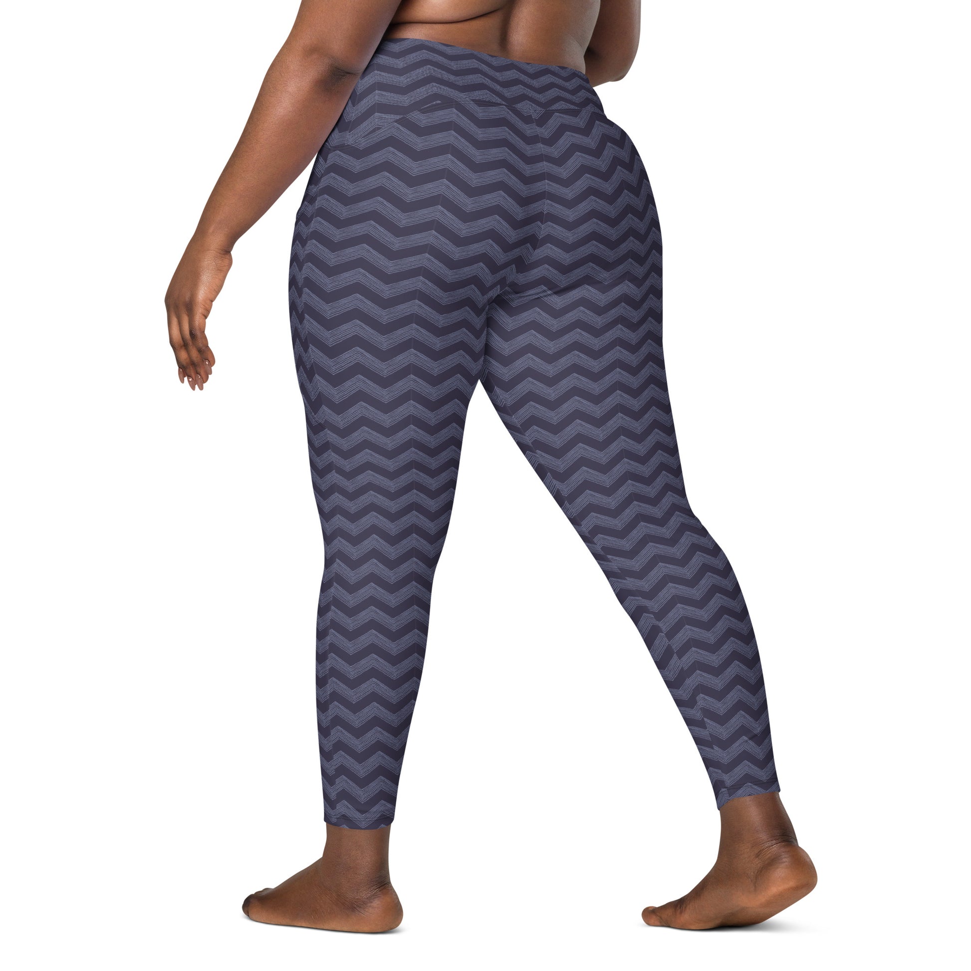 Unique Navy Chevron Zigzag Pattern Leggings with Pockets Activewear Shop Navy Chevron Zigzag Pattern Leggings with Pockets Activewear, designed for stylish workouts, everyday comfort, and essentials on the go. Update your workout wardrobe with Navy Chevron Zigzag Pattern Leggings with Pockets Activewear—where eye-catching style meets function. Buy Navy Chevron Zigzag Pattern Leggings with Pockets Activewear for a bold look, flexible comfort, and convenient storage.