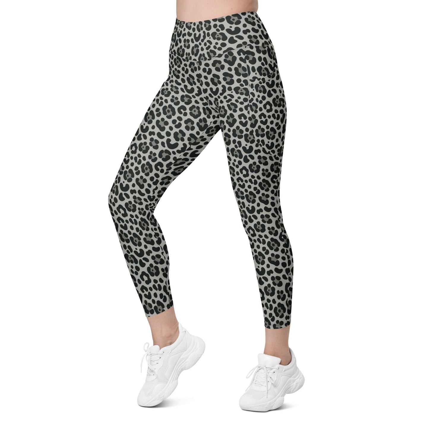 Bold Snow Leopard Pattern Leggings with Pockets Activewear combine statement style, soft stretch comfort, and handy storage for workouts or everyday wear. Shop Bold Snow Leopard Pattern Leggings with Pockets for a fierce, comfortable fit, functional storage, and standout active-to-street style. Buy Bold Snow Leopard Pattern Leggings with Pockets, designed for flexible movement, everyday comfort, and eye-catching confidence.
