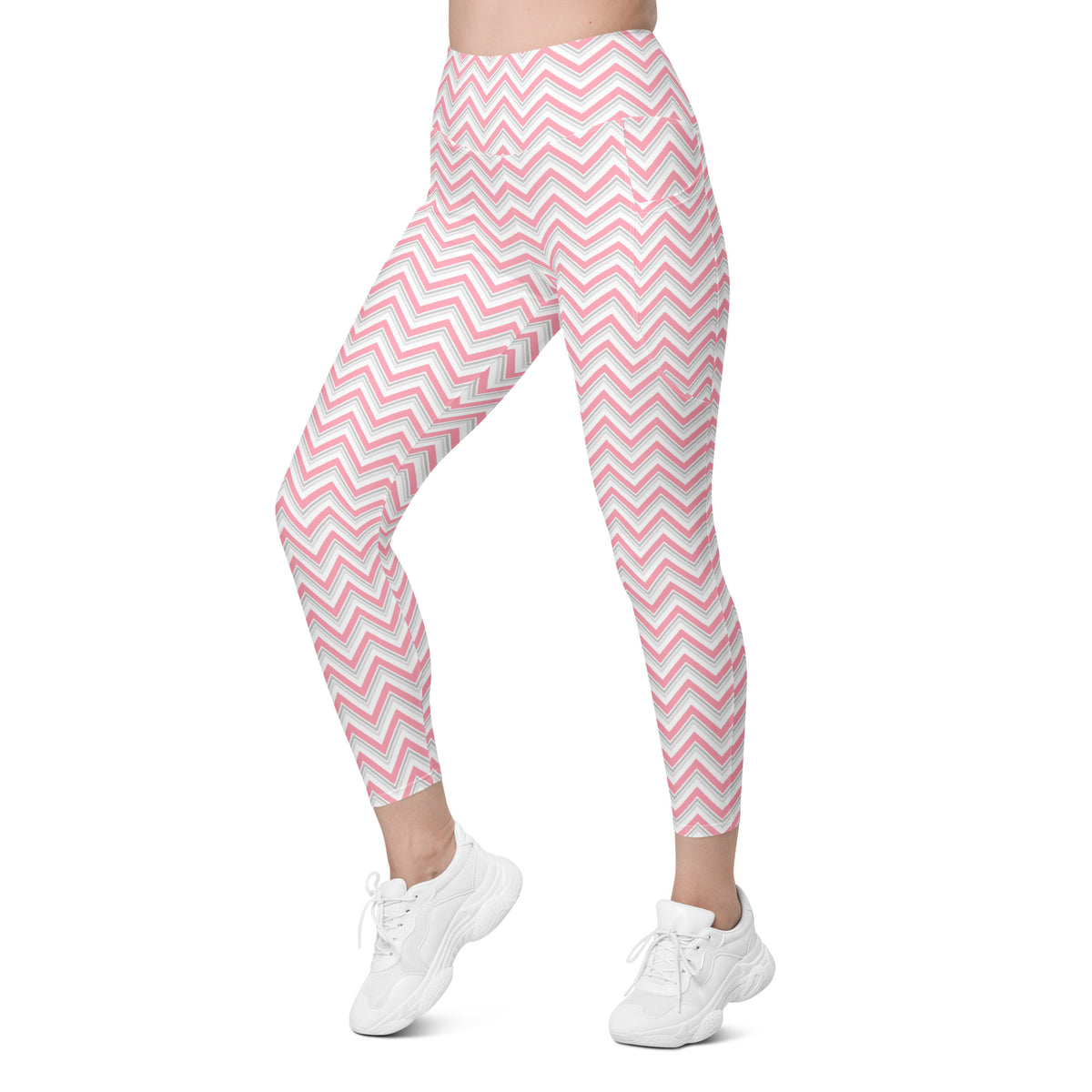 Buy Pink Chevron ZigZag Print Leggings with Pockets Activewear Online Shop Pink Chevron ZigZag Print Leggings with Pockets Activewear, designed for bold style, flexible comfort, and everyday movement. Refresh your gym wardrobe with Pink Chevron ZigZag Print Leggings with Pockets Activewear—where statement style meets practical comfort. Purchase Pink Chevron ZigZag Print Leggings with Pockets Activewear for workouts, errands, and all-day comfort with a vibrant edge.