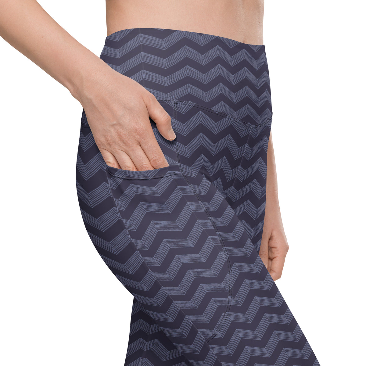 Unique Navy Chevron Zigzag Pattern Leggings with Pockets Activewear Shop Navy Chevron Zigzag Pattern Leggings with Pockets Activewear, designed for stylish workouts, everyday comfort, and essentials on the go. Update your workout wardrobe with Navy Chevron Zigzag Pattern Leggings with Pockets Activewear—where eye-catching style meets function. Buy Navy Chevron Zigzag Pattern Leggings with Pockets Activewear for a bold look, flexible comfort, and convenient storage.