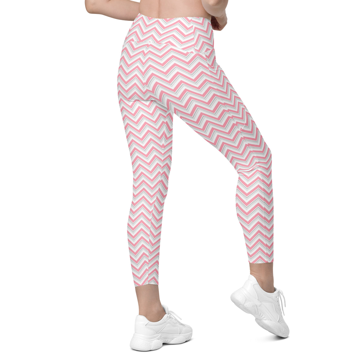 Buy Pink Chevron ZigZag Print Leggings with Pockets Activewear Online Shop Pink Chevron ZigZag Print Leggings with Pockets Activewear, designed for bold style, flexible comfort, and everyday movement. Refresh your gym wardrobe with Pink Chevron ZigZag Print Leggings with Pockets Activewear—where statement style meets practical comfort. Purchase Pink Chevron ZigZag Print Leggings with Pockets Activewear for workouts, errands, and all-day comfort with a vibrant edge.