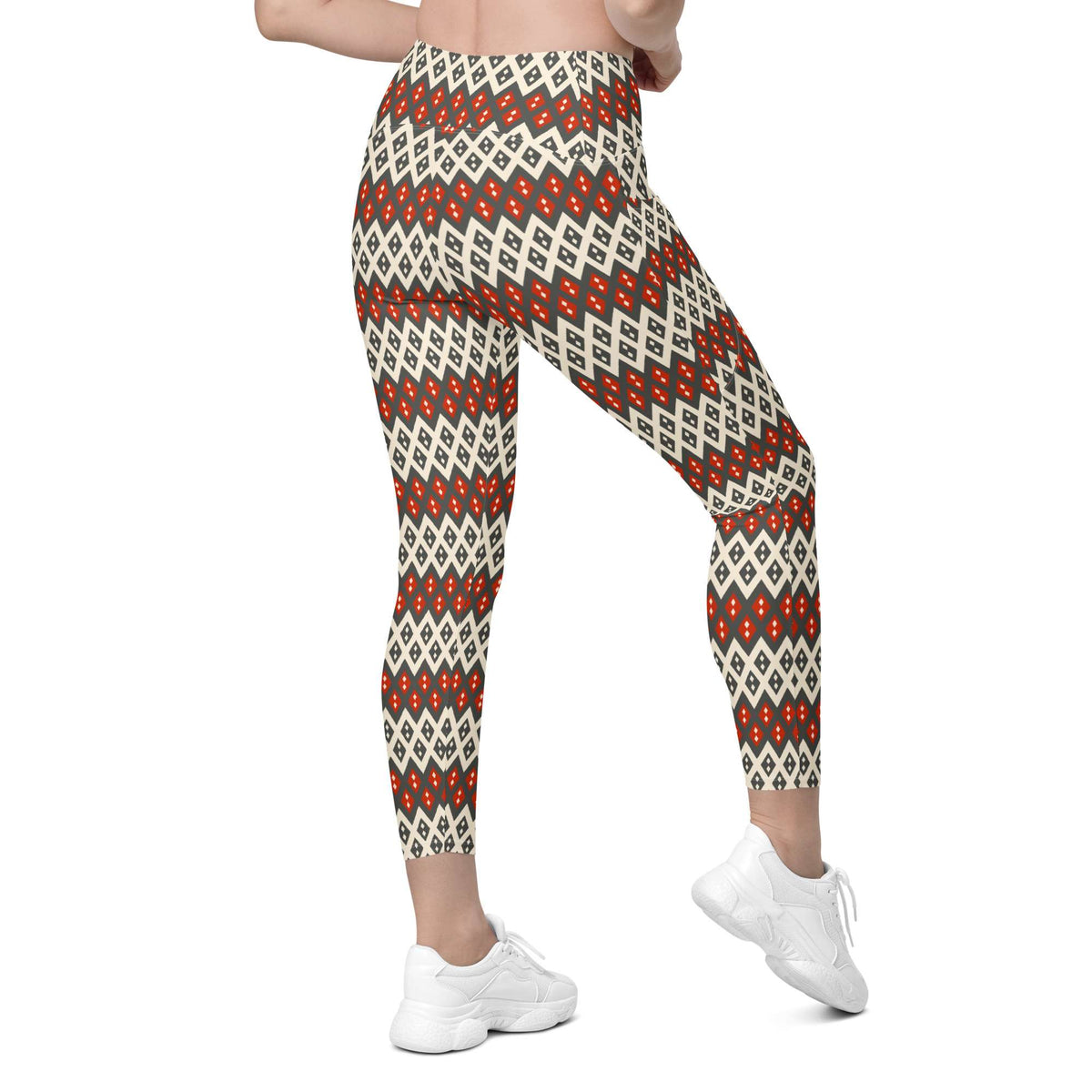 Shop online Geometric Diamond Pattern Leggings with Pockets Activewear, designed for standout workouts, everyday comfort and casual wear essentials. Elevate your routine in Geometric Diamond Pattern Leggings with Pockets Activewear—where eye-catching design meets practical comfort. Buy Geometric Diamond Pattern Leggings with Pockets Activewear for bold style, flexible comfort, and convenient storage on every move.