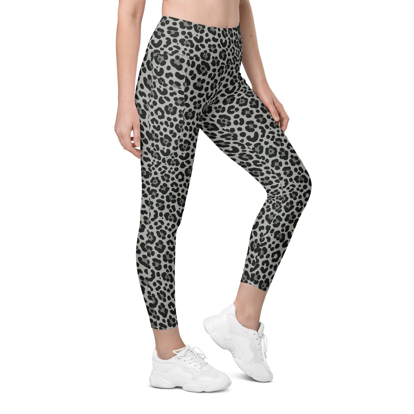 Bold Snow Leopard Pattern Leggings with Pockets Activewear combine statement style, soft stretch comfort, and handy storage for workouts or everyday wear. Shop Bold Snow Leopard Pattern Leggings with Pockets for a fierce, comfortable fit, functional storage, and standout active-to-street style. Buy Bold Snow Leopard Pattern Leggings with Pockets, designed for flexible movement, everyday comfort, and eye-catching confidence.