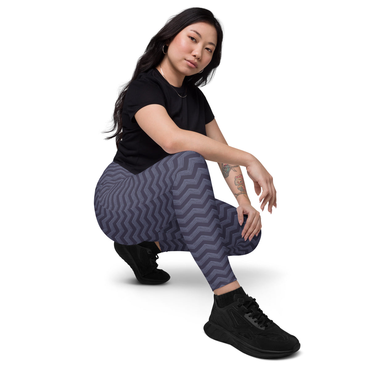 Unique Navy Chevron Zigzag Pattern Leggings with Pockets Activewear Shop Navy Chevron Zigzag Pattern Leggings with Pockets Activewear, designed for stylish workouts, everyday comfort, and essentials on the go. Update your workout wardrobe with Navy Chevron Zigzag Pattern Leggings with Pockets Activewear—where eye-catching style meets function. Buy Navy Chevron Zigzag Pattern Leggings with Pockets Activewear for a bold look, flexible comfort, and convenient storage.