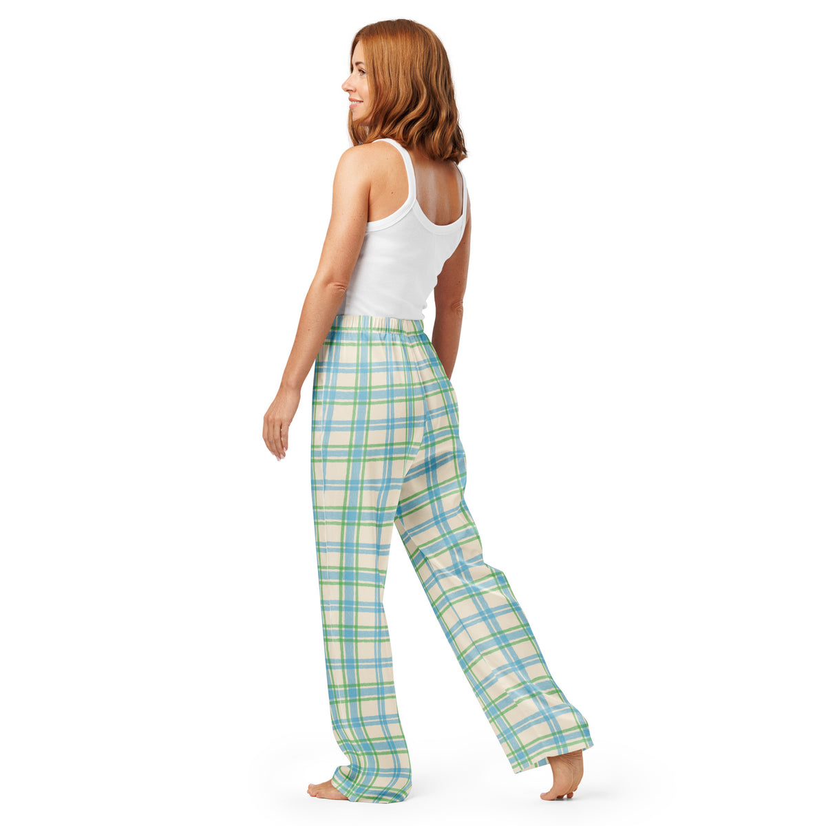 Relax in Chic Pastel Plaid Pattern Women's Pajama Pants Sleepwear, designed with a soft feel and cheerful color for cozy nights and slow mornings. Shop Pastel Plaid Pattern Women's Pajama Pants for a comfy, playful sleepwear look that brings softness and charm to bedtime. Unwind in Pastel Plaid Pattern Women's Pajama Pants—an easygoing, colorful choice for lounging, sleeping, and weekend comfort.