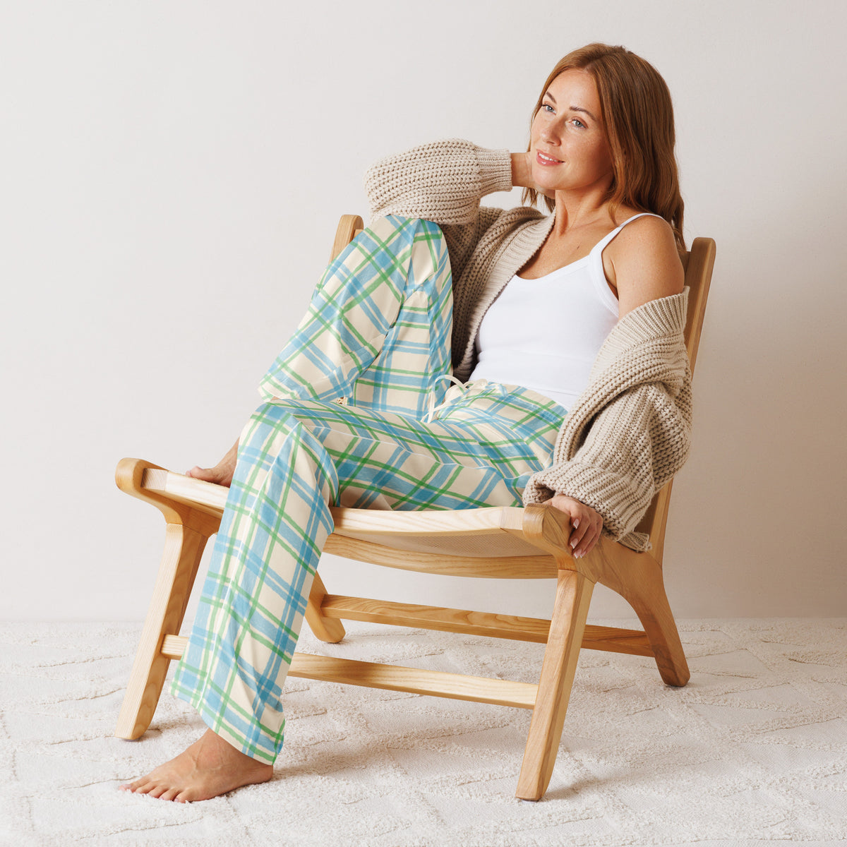 Relax in Chic Pastel Plaid Pattern Women's Pajama Pants Sleepwear, designed with a soft feel and cheerful color for cozy nights and slow mornings. Shop Pastel Plaid Pattern Women's Pajama Pants for a comfy, playful sleepwear look that brings softness and charm to bedtime. Unwind in Pastel Plaid Pattern Women's Pajama Pants—an easygoing, colorful choice for lounging, sleeping, and weekend comfort.