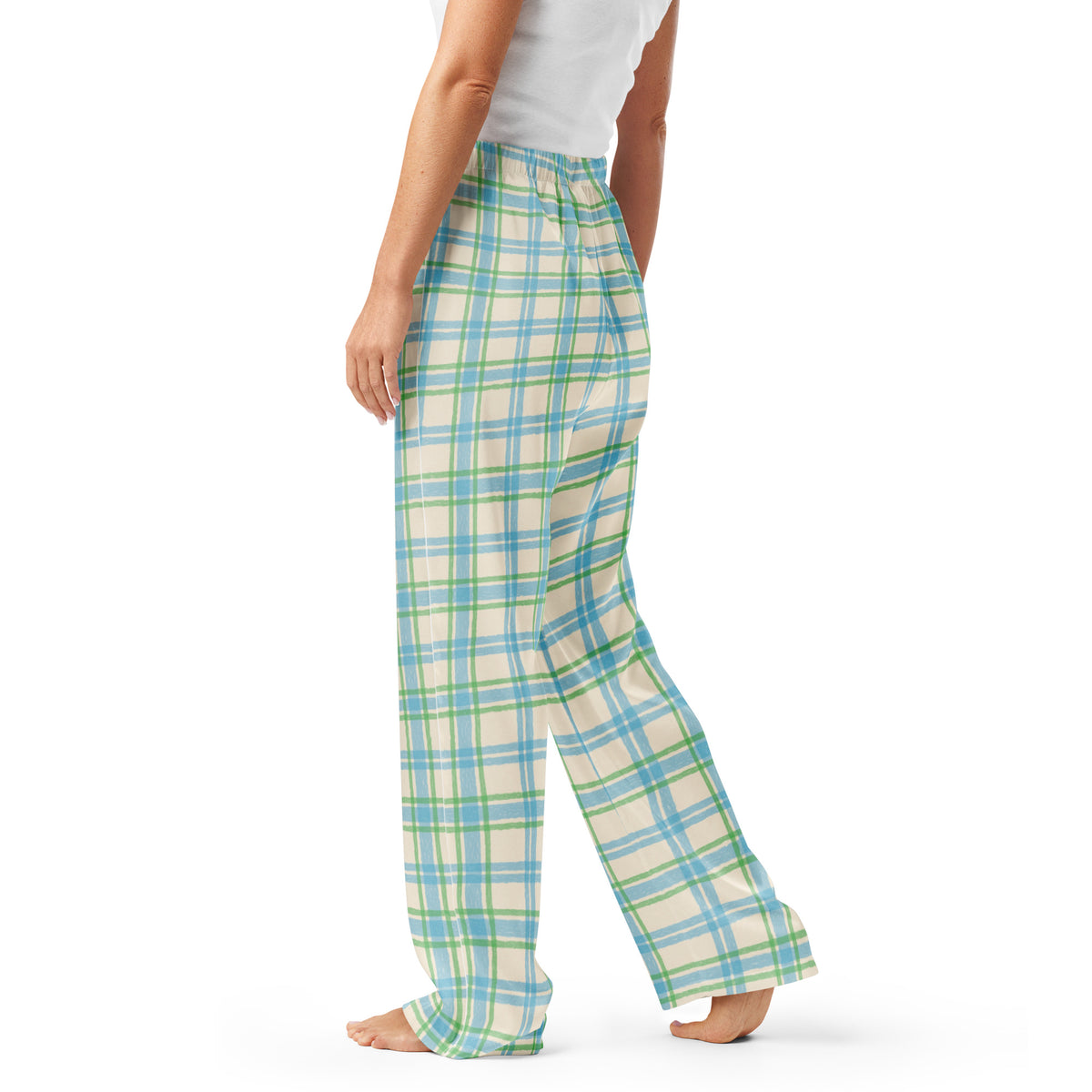 Relax in Chic Pastel Plaid Pattern Women's Pajama Pants Sleepwear, designed with a soft feel and cheerful color for cozy nights and slow mornings. Shop Pastel Plaid Pattern Women's Pajama Pants for a comfy, playful sleepwear look that brings softness and charm to bedtime. Unwind in Pastel Plaid Pattern Women's Pajama Pants—an easygoing, colorful choice for lounging, sleeping, and weekend comfort.
