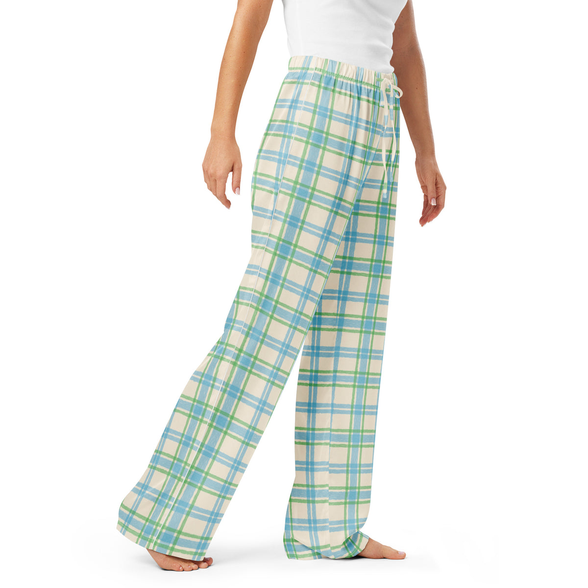 Relax in Chic Pastel Plaid Pattern Women's Pajama Pants Sleepwear, designed with a soft feel and cheerful color for cozy nights and slow mornings. Shop Pastel Plaid Pattern Women's Pajama Pants for a comfy, playful sleepwear look that brings softness and charm to bedtime. Unwind in Pastel Plaid Pattern Women's Pajama Pants—an easygoing, colorful choice for lounging, sleeping, and weekend comfort.