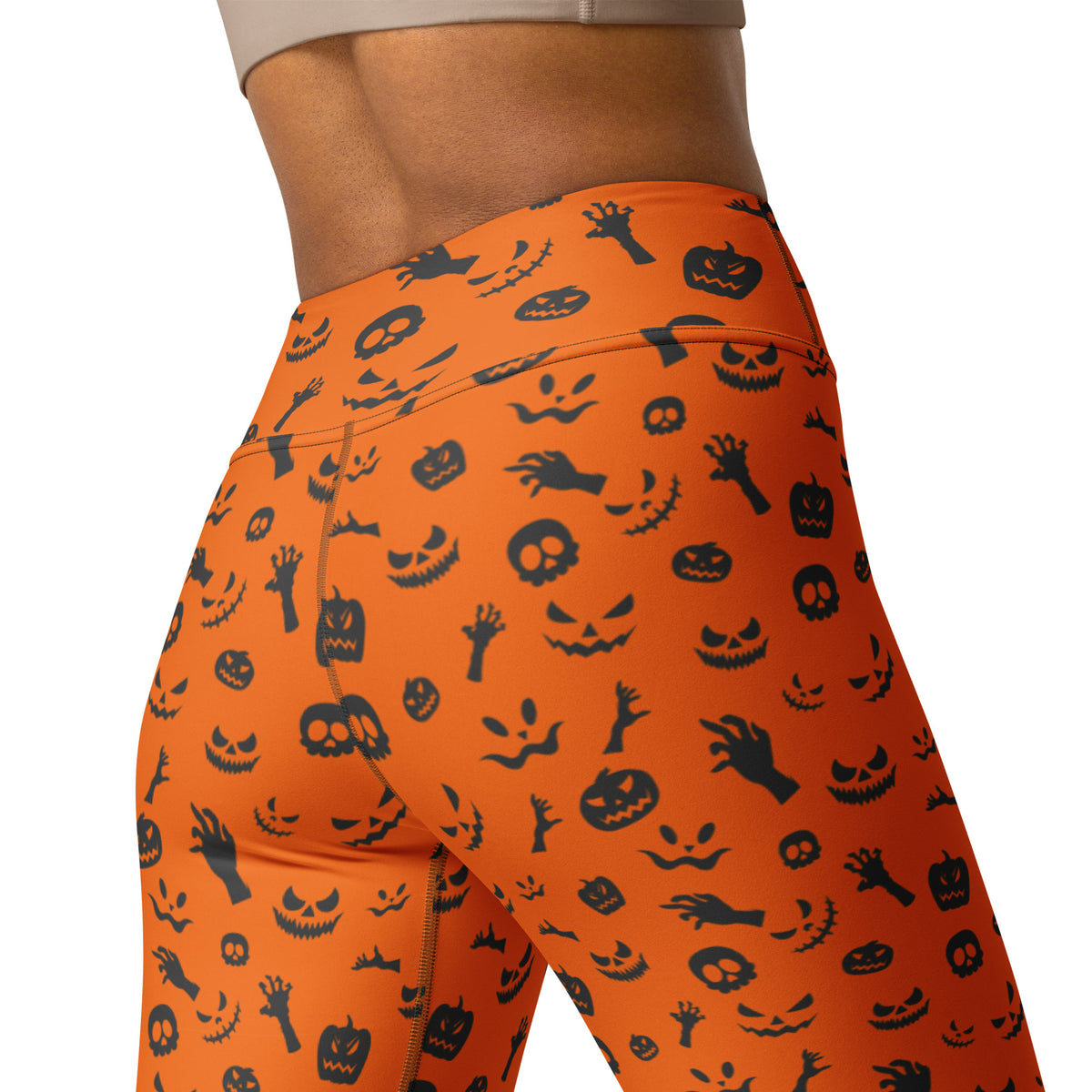 Shop Unique Orange Halloween Leggings with Cute Spooky Pattern Activewear for playful seasonal style, comfy wear, and festive fall outfits. Add festive flair with Orange Halloween Leggings with Cute Spooky Pattern—perfect for cozy, playful Halloween style all season long. Buy Orange Halloween Leggings with Cute Spooky Pattern, a fun and comfortable choice for parties, fall days, and spooky season.