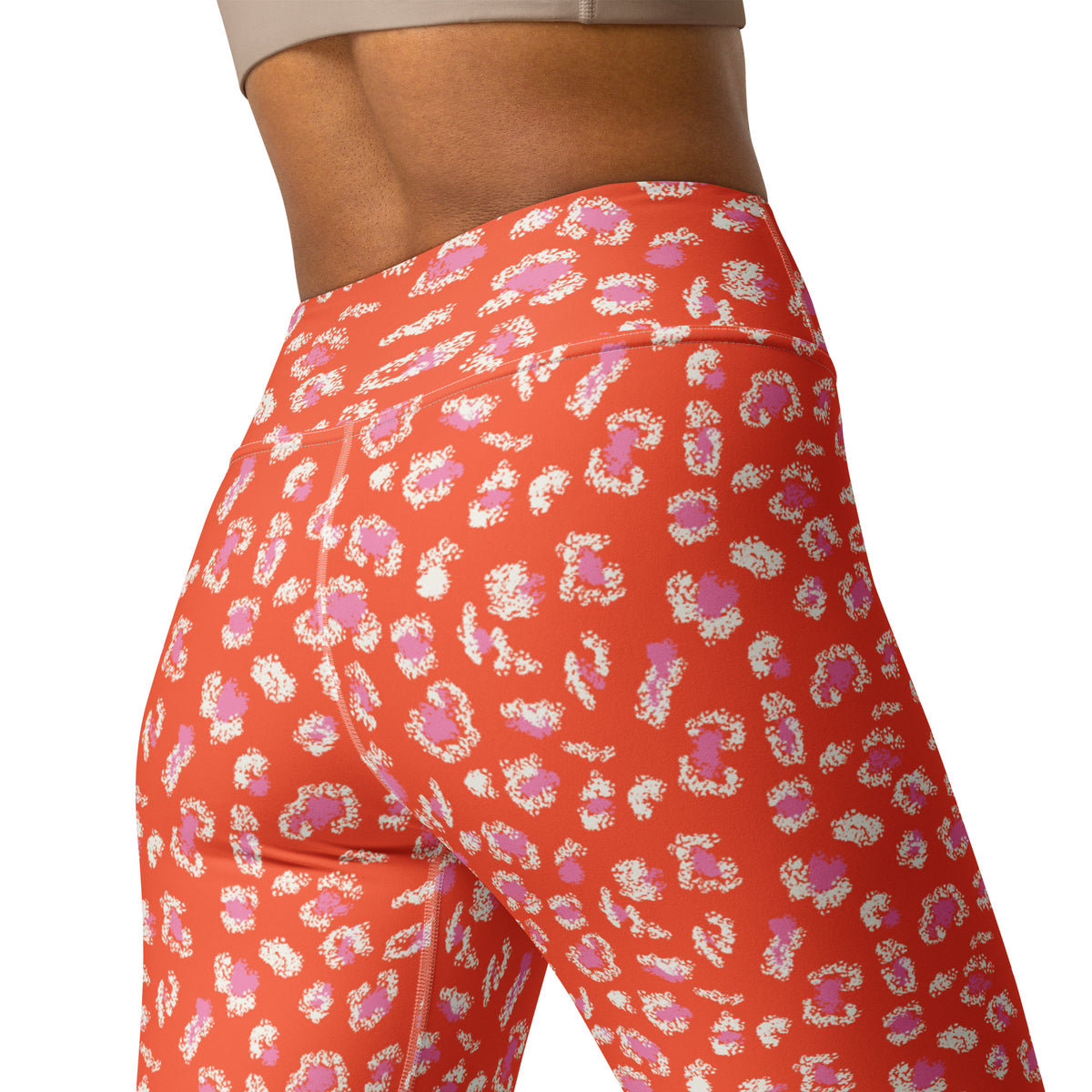 Cute Bold Orange Leopard Print Women's Yoga Leggings for Active Wear Shop Bold Orange Leopard Print Women's Yoga Leggings for eye-catching activewear with a flattering fit, all-day comfort, and wild confidence. Move with confidence in Bold Orange Leopard Print Women's Yoga Leggings, designed for standout studio looks, easy movement, and everyday wear. Buy Bold Orange Leopard Print Women's Yoga Leggings bring fierce style and flexible comfort to every workout, stretch, and casual day.
