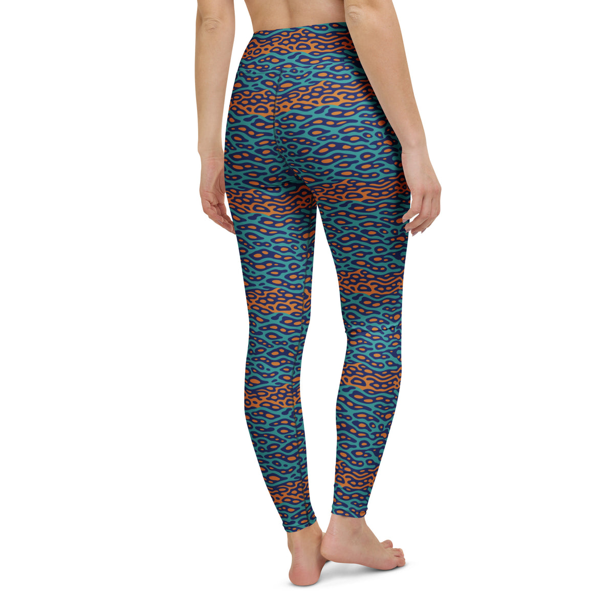Shop the perfect blend of style and comfort with our Bold Wavy Leopard Pattern Yoga Leggings. Designed for activewear enthusiasts, these leggings feature a striking wavy leopard print that adds a unique, dynamic look to your workout wardrobe. Crafted from high-quality, stretchy fabric, they provide excellent support and flexibility for yoga, running, or any fitness activity. The breathable material ensures you stay cool and comfortable, while the bold pattern makes a fashion statement wherever you go. Eleva