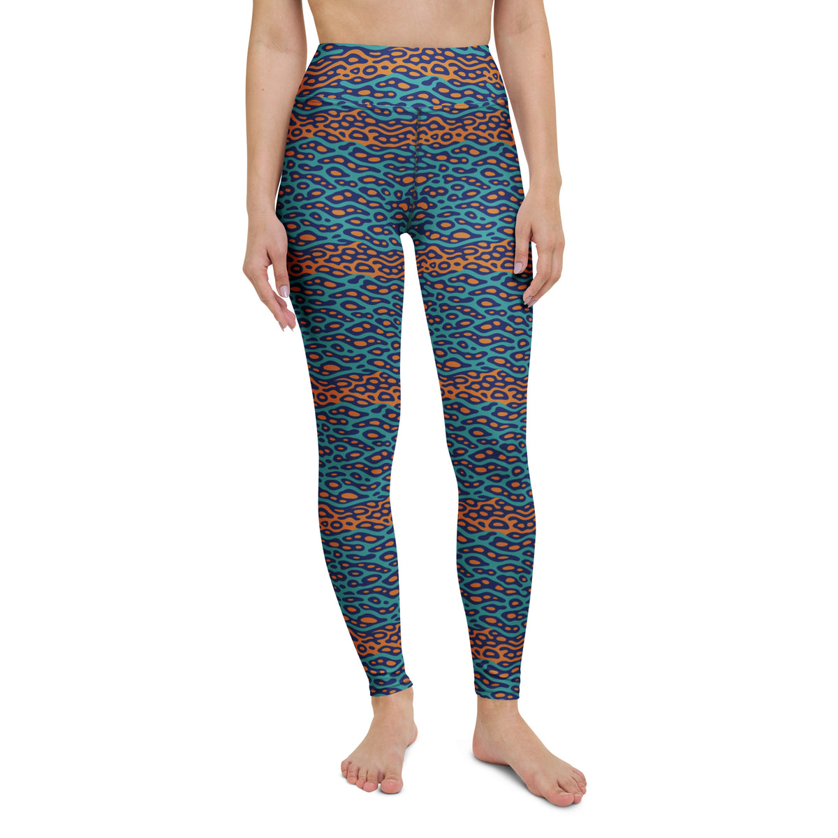 Shop the perfect blend of style and comfort with our Bold Wavy Leopard Pattern Yoga Leggings. Designed for activewear enthusiasts, these leggings feature a striking wavy leopard print that adds a unique, dynamic look to your workout wardrobe. Crafted from high-quality, stretchy fabric, they provide excellent support and flexibility for yoga, running, or any fitness activity. The breathable material ensures you stay cool and comfortable, while the bold pattern makes a fashion statement wherever you go. Eleva