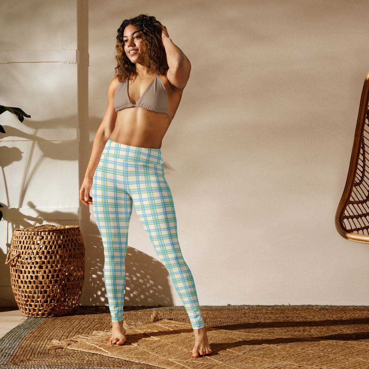 Soft Green Pastel Plaid Checkered Yoga Leggings blend stretchy comfort and standout style for workouts, lounging, and everyday movement. Shop Soft Green Pastel Plaid Checkered Yoga Leggings for a fresh, playful look that moves from yoga sessions to casual days. Buy Soft Green Pastel Plaid Checkered Yoga Leggings, a chic statement piece for studio practice, errands, and relaxed outfits.