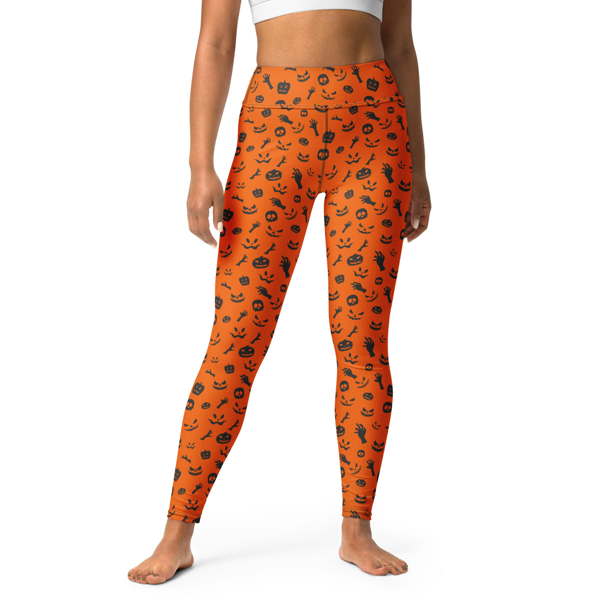 Shop Unique Orange Halloween Leggings with Cute Spooky Pattern Activewear for playful seasonal style, comfy wear, and festive fall outfits. Add festive flair with Orange Halloween Leggings with Cute Spooky Pattern—perfect for cozy, playful Halloween style all season long. Buy Orange Halloween Leggings with Cute Spooky Pattern, a fun and comfortable choice for parties, fall days, and spooky season.