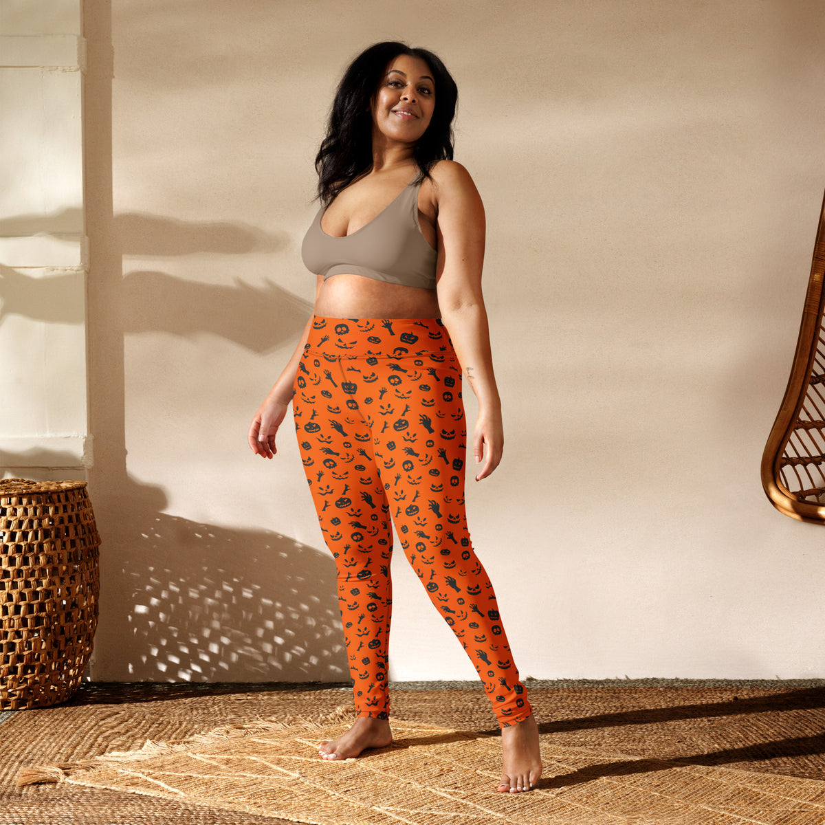 Shop Unique Orange Halloween Leggings with Cute Spooky Pattern Activewear for playful seasonal style, comfy wear, and festive fall outfits. Add festive flair with Orange Halloween Leggings with Cute Spooky Pattern—perfect for cozy, playful Halloween style all season long. Buy Orange Halloween Leggings with Cute Spooky Pattern, a fun and comfortable choice for parties, fall days, and spooky season.