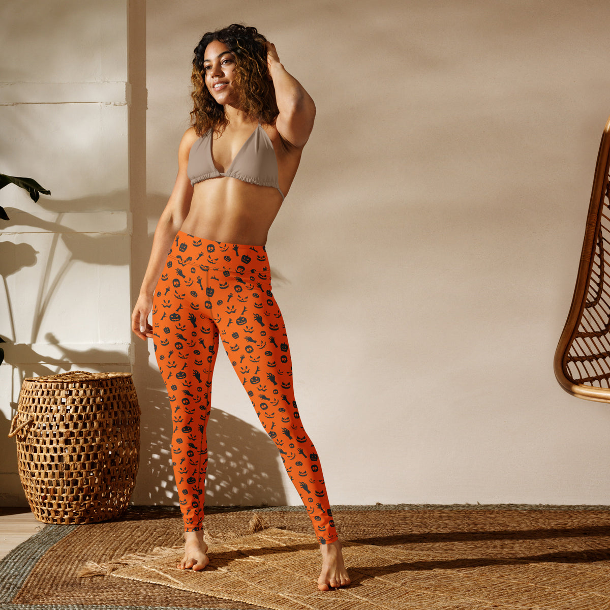 Shop Unique Orange Halloween Leggings with Cute Spooky Pattern Activewear for playful seasonal style, comfy wear, and festive fall outfits. Add festive flair with Orange Halloween Leggings with Cute Spooky Pattern—perfect for cozy, playful Halloween style all season long. Buy Orange Halloween Leggings with Cute Spooky Pattern, a fun and comfortable choice for parties, fall days, and spooky season.