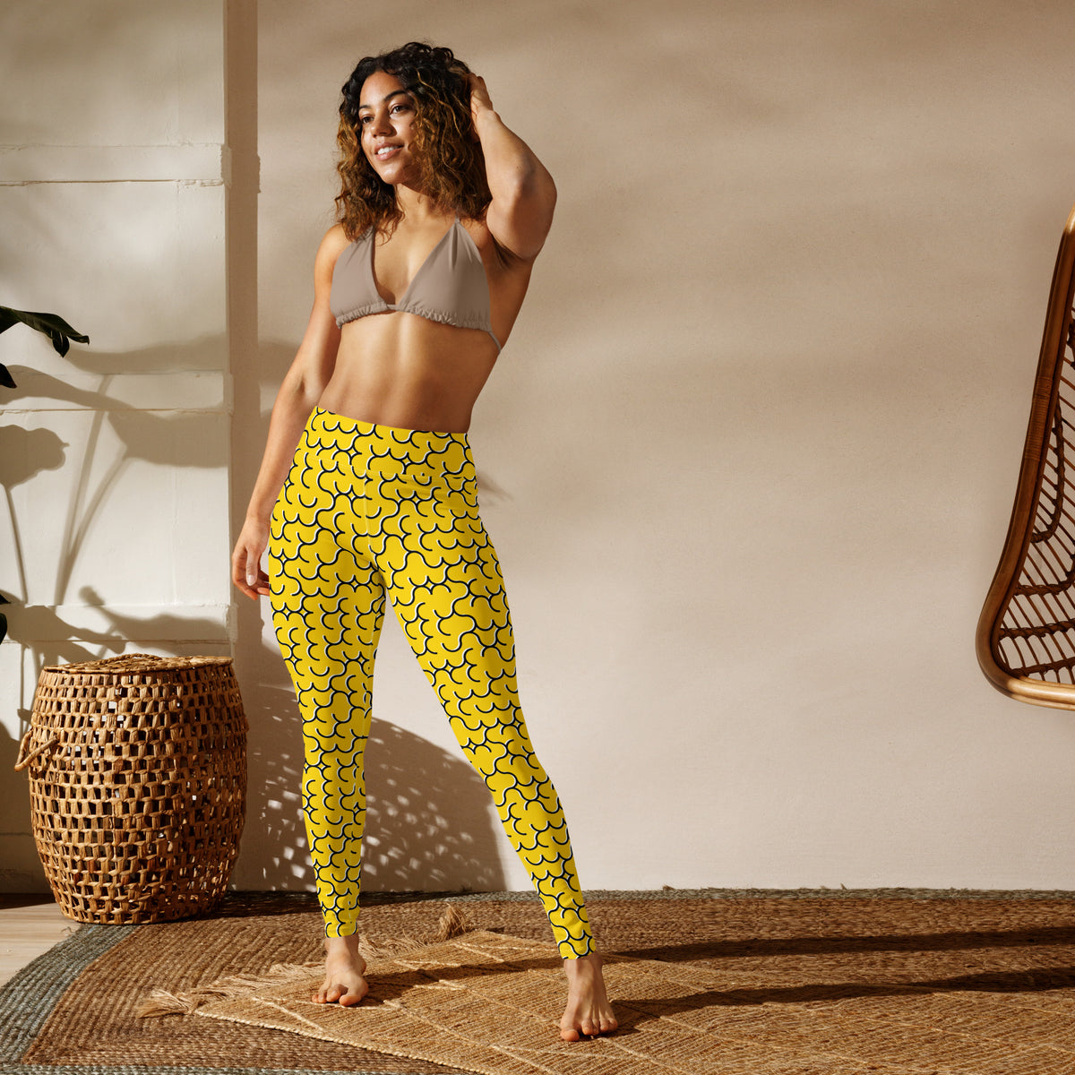 Cute Yellow Pop Art Geometric Cloud Yoga Leggings for Active Wear Shop Yellow Pop Art Geometric Cloud Yoga Leggings for Active Wear for stretchy support, eye-catching color, and confidence from studio to street. Elevate every flow with Yellow Pop Art Geometric Cloud Yoga Leggings for Active Wear—designed for comfortable movement and bold everyday looks. Move boldly in Yellow Pop Art Geometric Cloud Yoga Leggings for Active Wear, featuring a vibrant print, flexible comfort, and standout style.