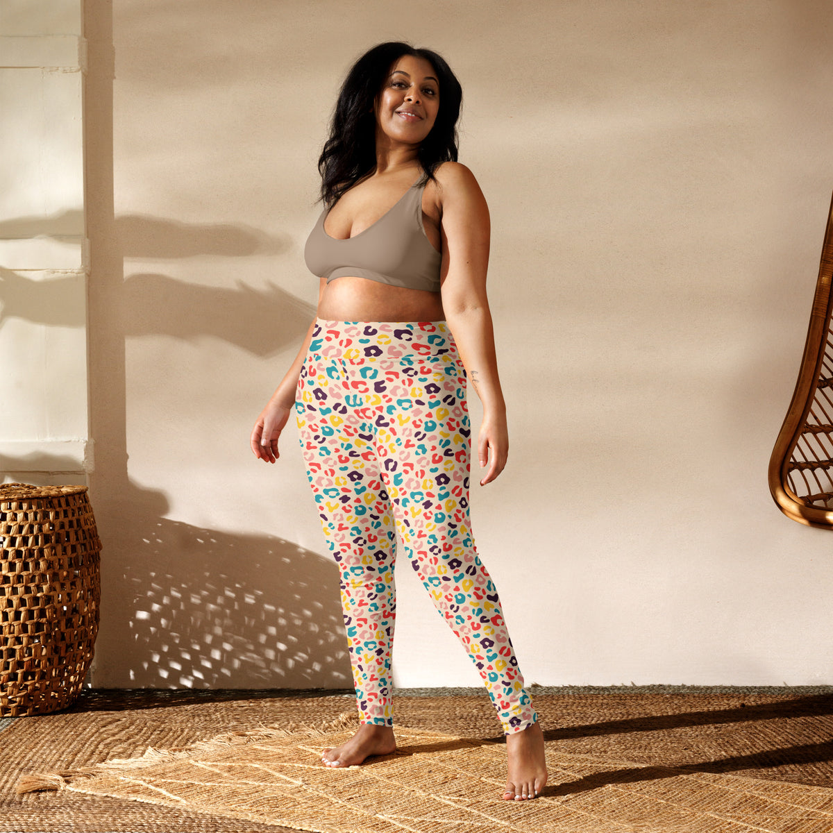 Shop Bold Groovy Colorful Leopard Pattern Yoga Leggings Active Wear for a playful statement look that pairs eye-catching print with everyday flexibility. Buy Bold Groovy Colorful Leopard Pattern Yoga Leggings bring retro flair and flexible comfort to workouts, yoga flows, and everyday style. Move with confidence in Bold Groovy Colorful Leopard Pattern Yoga Leggings, designed for vibrant style, stretch comfort, and active days.