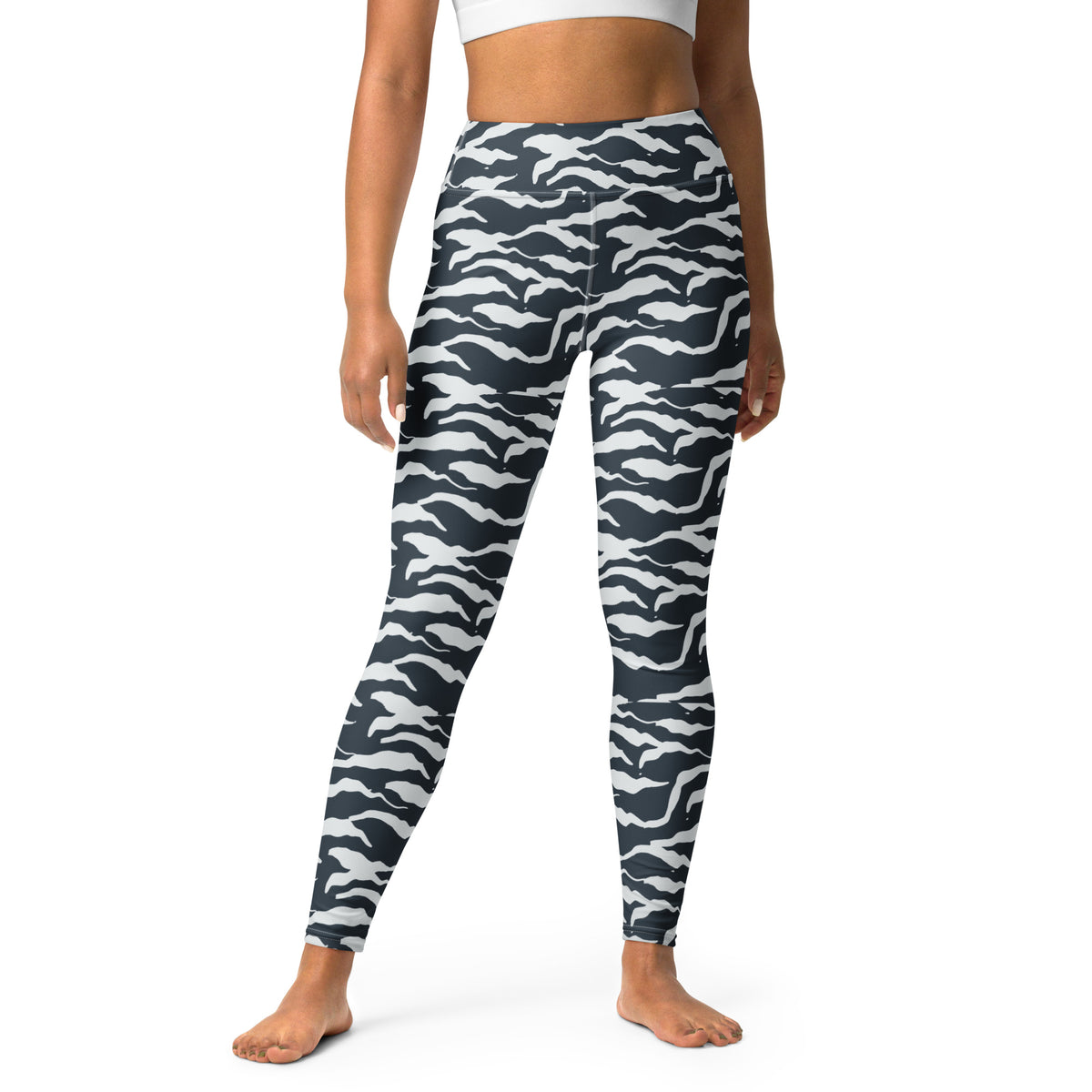 Shop Cool Camo Pattern Yoga Leggings in Wavy Organic Stripes Active Wear to bring bold, flowing camo style and versatile comfort to every workout. Move with confidence in Camo Pattern Yoga Leggings in Wavy Organic Stripes, designed for a bold look, flexible comfort, and everyday flow. Buy Camo Pattern Yoga Leggings in Wavy Organic Stripes for statement-making style, supportive stretch, and comfort from studio to street.