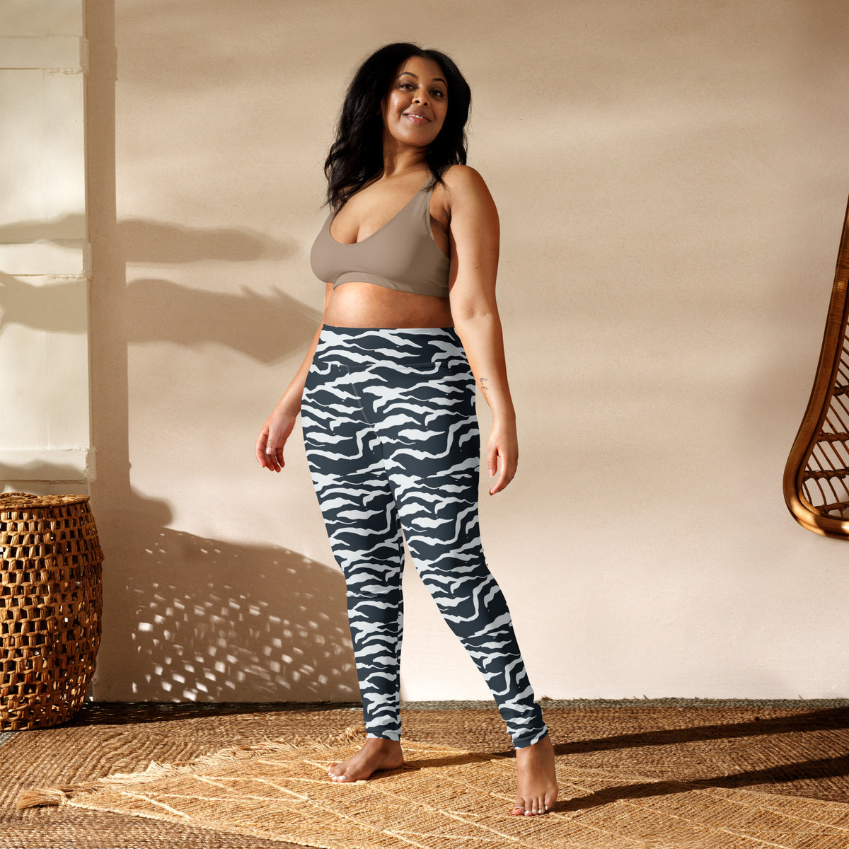Shop Cool Camo Pattern Yoga Leggings in Wavy Organic Stripes Active Wear to bring bold, flowing camo style and versatile comfort to every workout. Move with confidence in Camo Pattern Yoga Leggings in Wavy Organic Stripes, designed for a bold look, flexible comfort, and everyday flow. Buy Camo Pattern Yoga Leggings in Wavy Organic Stripes for statement-making style, supportive stretch, and comfort from studio to street.