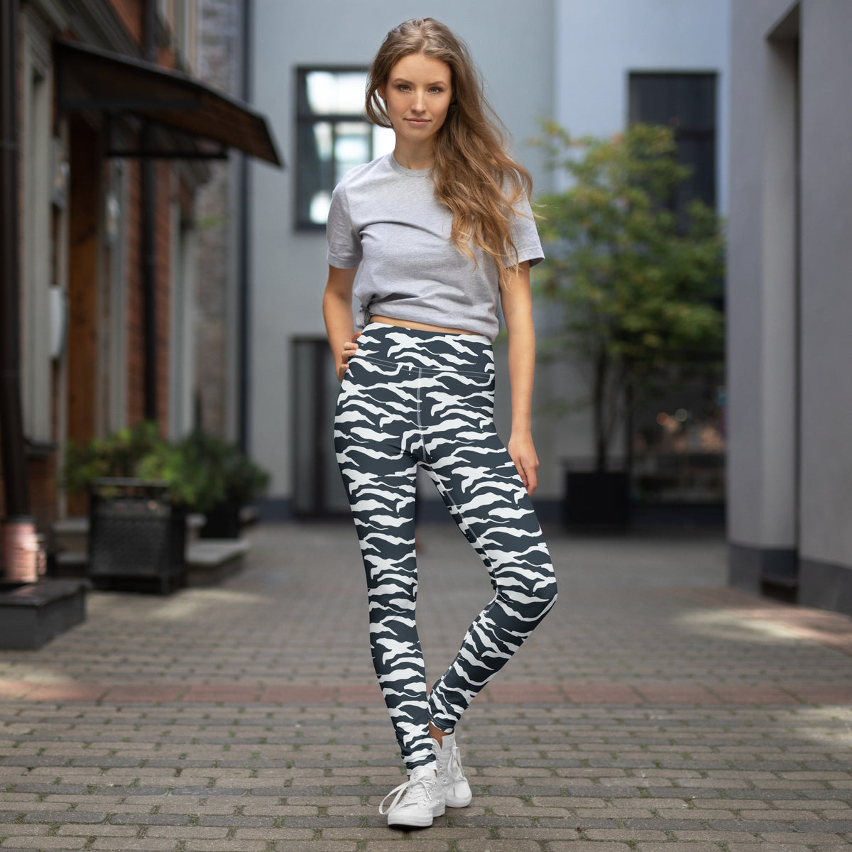 Shop Cool Camo Pattern Yoga Leggings in Wavy Organic Stripes Active Wear to bring bold, flowing camo style and versatile comfort to every workout. Move with confidence in Camo Pattern Yoga Leggings in Wavy Organic Stripes, designed for a bold look, flexible comfort, and everyday flow. Buy Camo Pattern Yoga Leggings in Wavy Organic Stripes for statement-making style, supportive stretch, and comfort from studio to street.