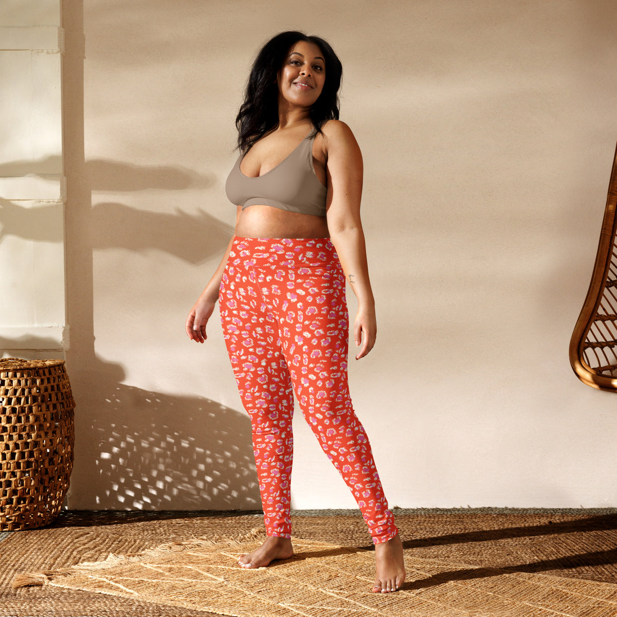 Cute Bold Orange Leopard Print Women's Yoga Leggings for Active Wear Shop Bold Orange Leopard Print Women's Yoga Leggings for eye-catching activewear with a flattering fit, all-day comfort, and wild confidence. Move with confidence in Bold Orange Leopard Print Women's Yoga Leggings, designed for standout studio looks, easy movement, and everyday wear. Buy Bold Orange Leopard Print Women's Yoga Leggings bring fierce style and flexible comfort to every workout, stretch, and casual day.