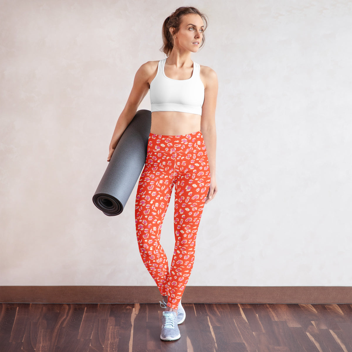 Cute Bold Orange Leopard Print Women's Yoga Leggings for Active Wear Shop Bold Orange Leopard Print Women's Yoga Leggings for eye-catching activewear with a flattering fit, all-day comfort, and wild confidence. Move with confidence in Bold Orange Leopard Print Women's Yoga Leggings, designed for standout studio looks, easy movement, and everyday wear. Buy Bold Orange Leopard Print Women's Yoga Leggings bring fierce style and flexible comfort to every workout, stretch, and casual day.