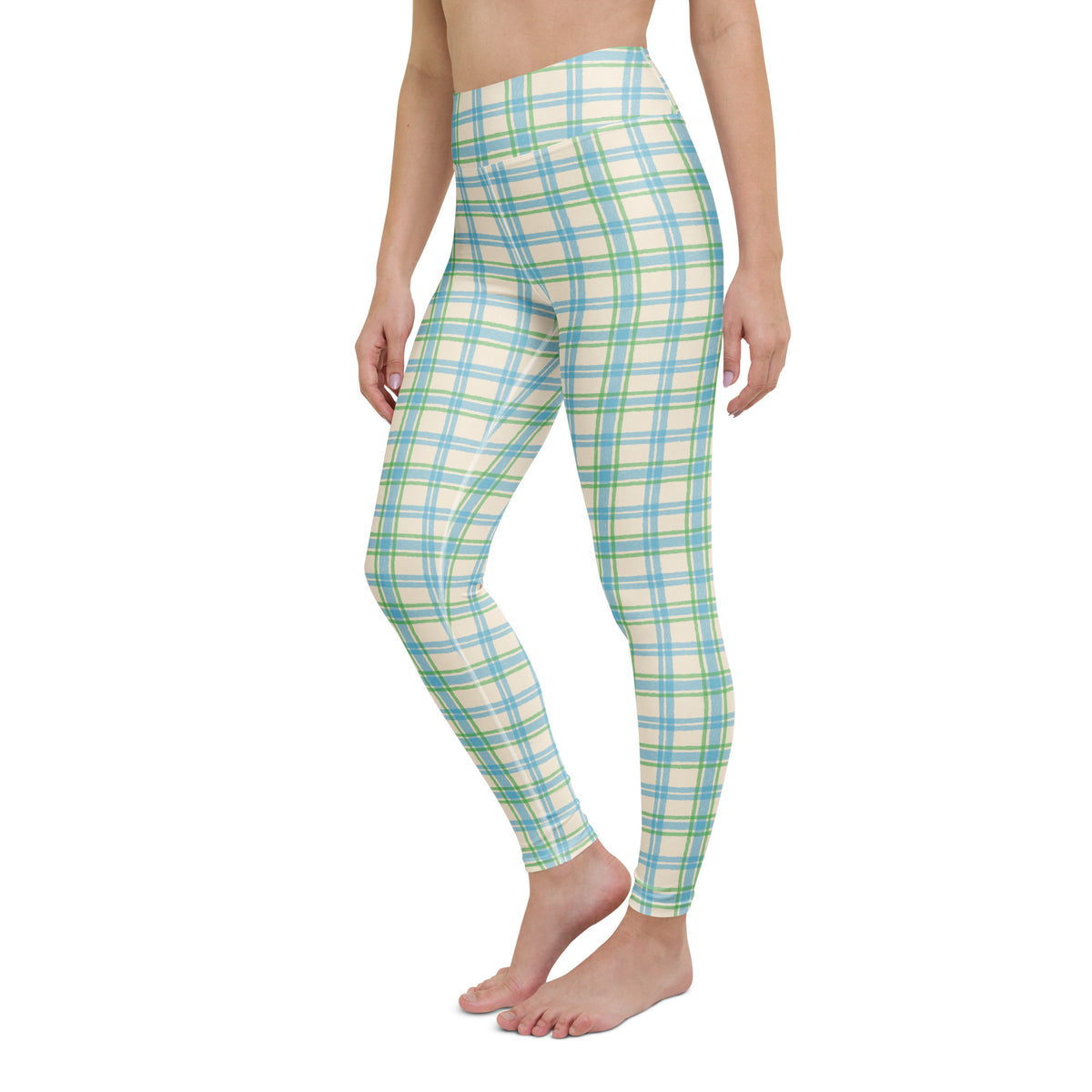 Soft Green Pastel Plaid Checkered Yoga Leggings blend stretchy comfort and standout style for workouts, lounging, and everyday movement. Shop Soft Green Pastel Plaid Checkered Yoga Leggings for a fresh, playful look that moves from yoga sessions to casual days. Buy Soft Green Pastel Plaid Checkered Yoga Leggings, a chic statement piece for studio practice, errands, and relaxed outfits.