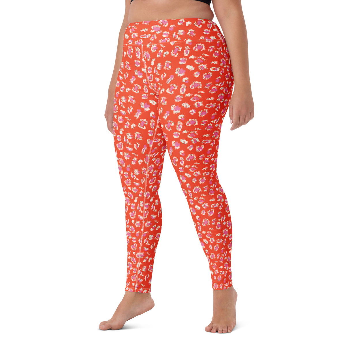 Cute Bold Orange Leopard Print Women's Yoga Leggings for Active Wear Shop Bold Orange Leopard Print Women's Yoga Leggings for eye-catching activewear with a flattering fit, all-day comfort, and wild confidence. Move with confidence in Bold Orange Leopard Print Women's Yoga Leggings, designed for standout studio looks, easy movement, and everyday wear. Buy Bold Orange Leopard Print Women's Yoga Leggings bring fierce style and flexible comfort to every workout, stretch, and casual day.