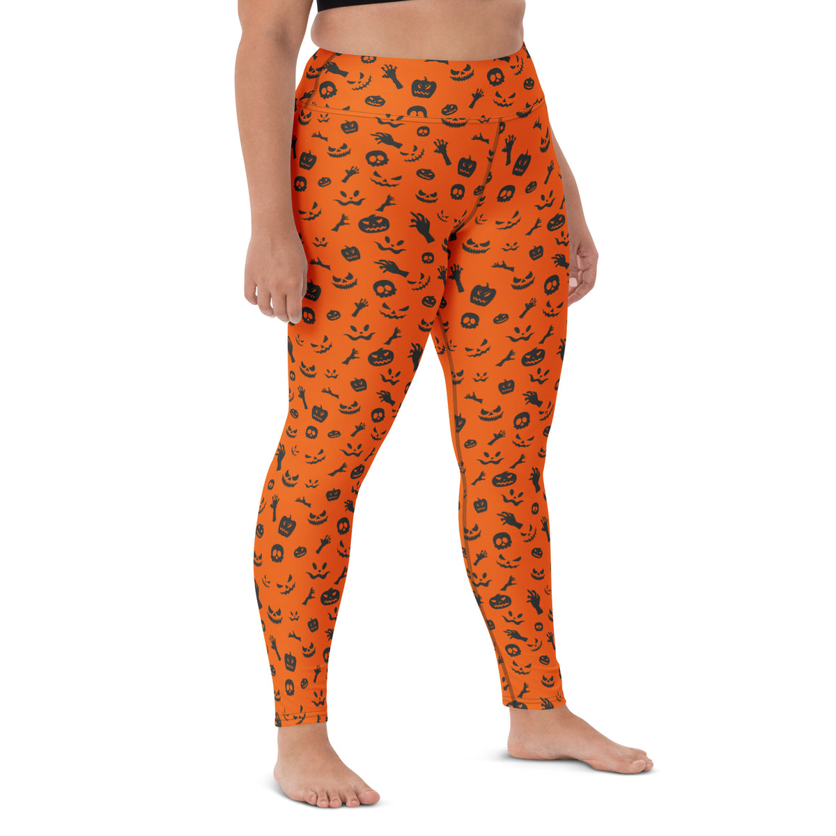 Shop Unique Orange Halloween Leggings with Cute Spooky Pattern Activewear for playful seasonal style, comfy wear, and festive fall outfits. Add festive flair with Orange Halloween Leggings with Cute Spooky Pattern—perfect for cozy, playful Halloween style all season long. Buy Orange Halloween Leggings with Cute Spooky Pattern, a fun and comfortable choice for parties, fall days, and spooky season.